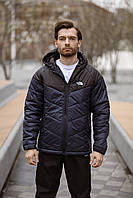 Демісезонна спортивна куртка чоловіча куртка Active TNF чорно-синя стильна осіння легка куртка