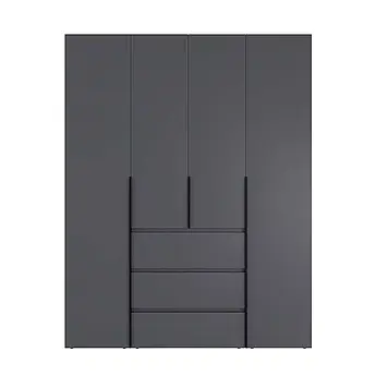 Шафа розпашна №1 Light 160x220x50 см графіт