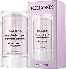Парфумований дезодорант з гіалуроновою кислотою та пребіотиками Hollyskin Prebiotic Deo. Blooming Flowers