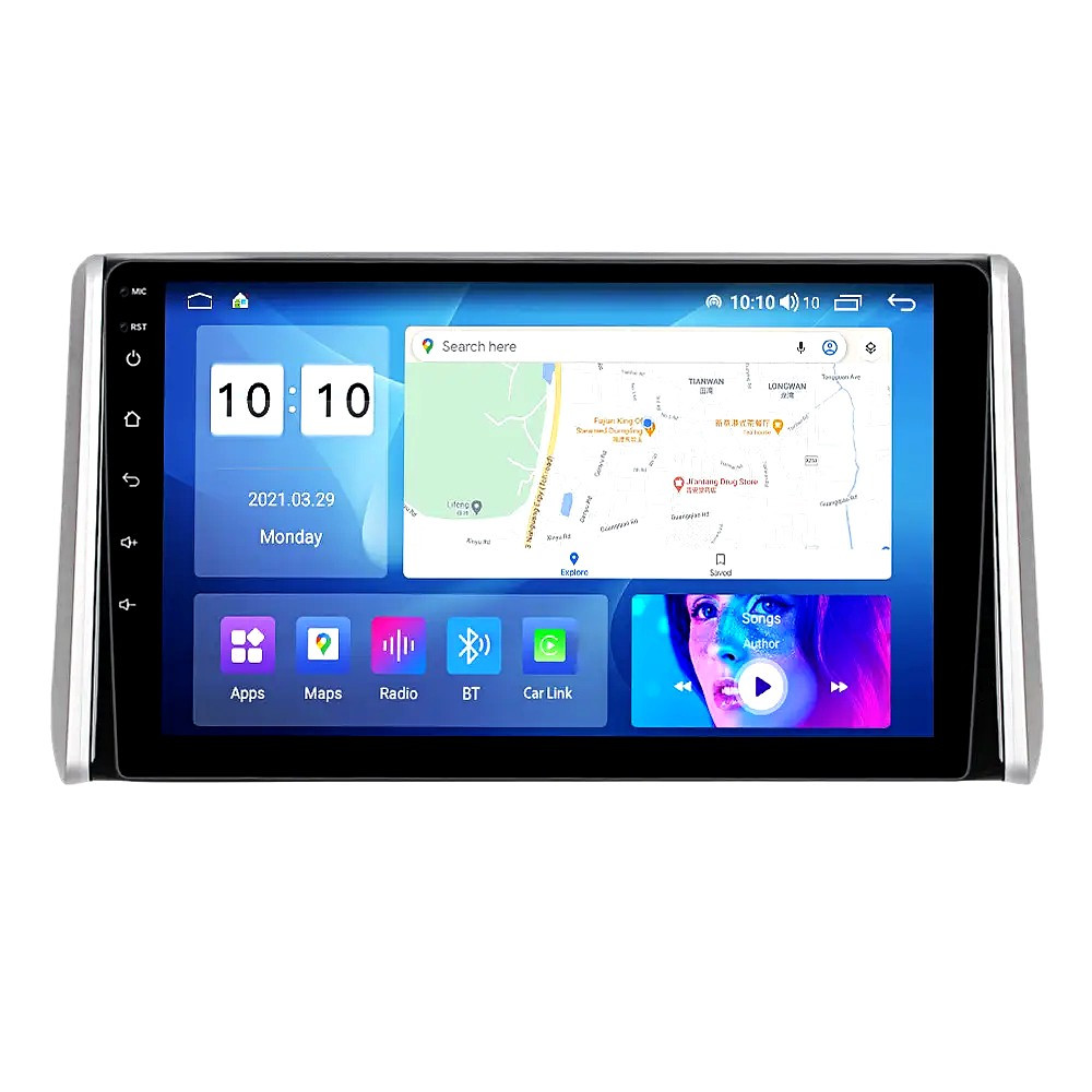 Штатна магнітола андроїд TOYOTA RAV4 2020 10" Автомагнітола 2 дин 2/32, штатний головний пристрій Tota, фото 1