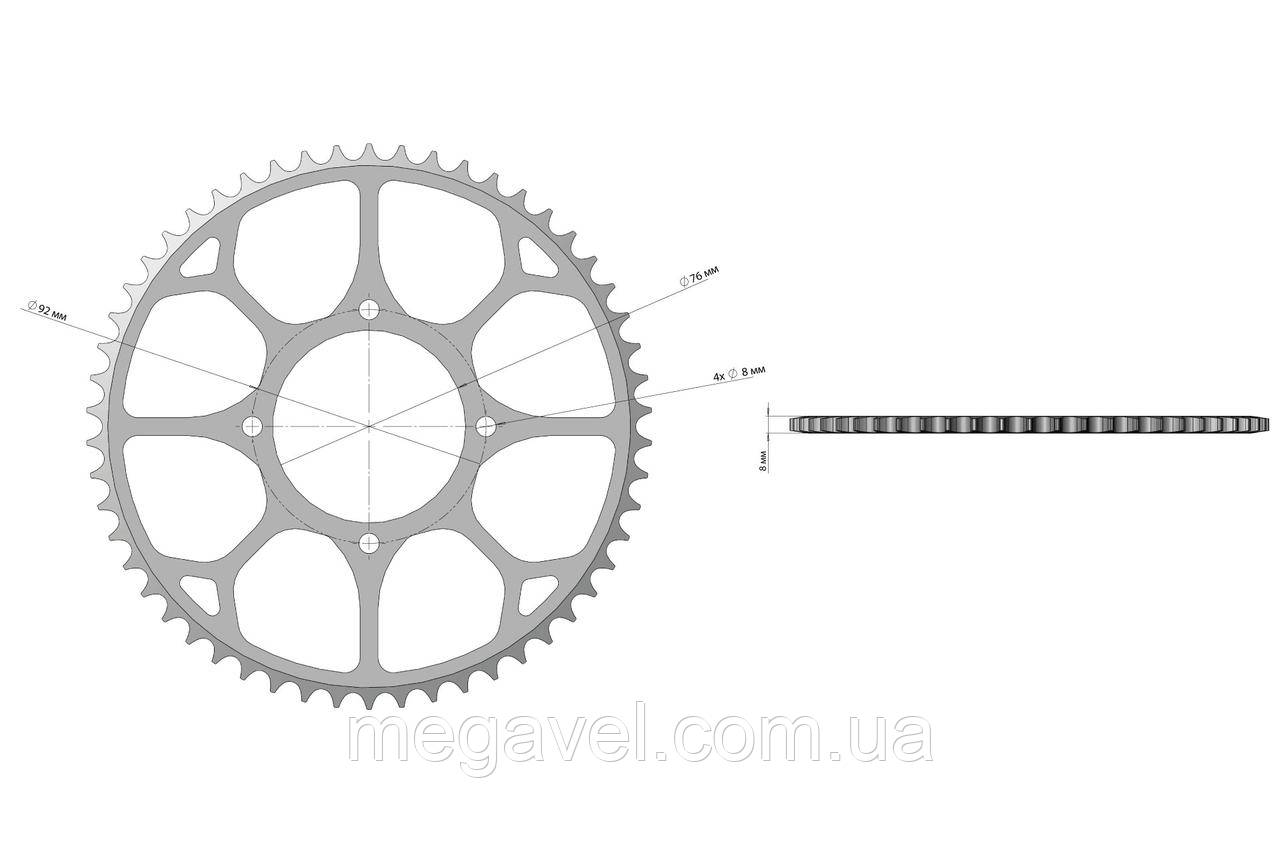 Зірка ELEEK 428H-54T Чорна, фото 1