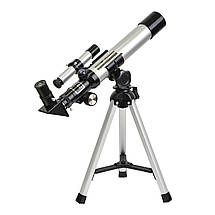 Дитячий телескоп Sigeta Kleo II 40/400 AZ | Короткофокусний рефрактор початкового рівня для астрономічних спостережень, фото 4