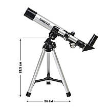 Дитячий телескоп Sigeta Kleo II 40/400 AZ | Короткофокусний рефрактор початкового рівня для астрономічних спостережень, фото 2