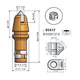 Різець з круглим хвостовиком Ø 19,4мм (BSK17, B1HDK12-K), фото 5
