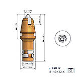 Різець з круглим хвостовиком Ø 19,4мм (BSK17, B1HDK12-K), фото 6