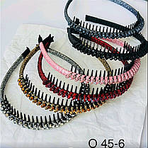 Обруч для волосся "Камні блискуча стрічка".