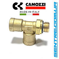 Фітинг трійник вертикальний 2хD12мм різьба зовнішня M16X1,5 Camozzi 9422 12M16x1.5