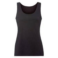 Женская майка черная на широких бретелях Esmara, размер S