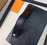 Чоловічий бреновий клатч барсетка LV (2012) black, фото 6