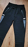 Чоловічі спортивні штани прямі, трикотажні на флісі М р, фото 2