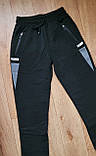 Чоловічі спортивні штани прямі, трикотажні на флісі М р, фото 4