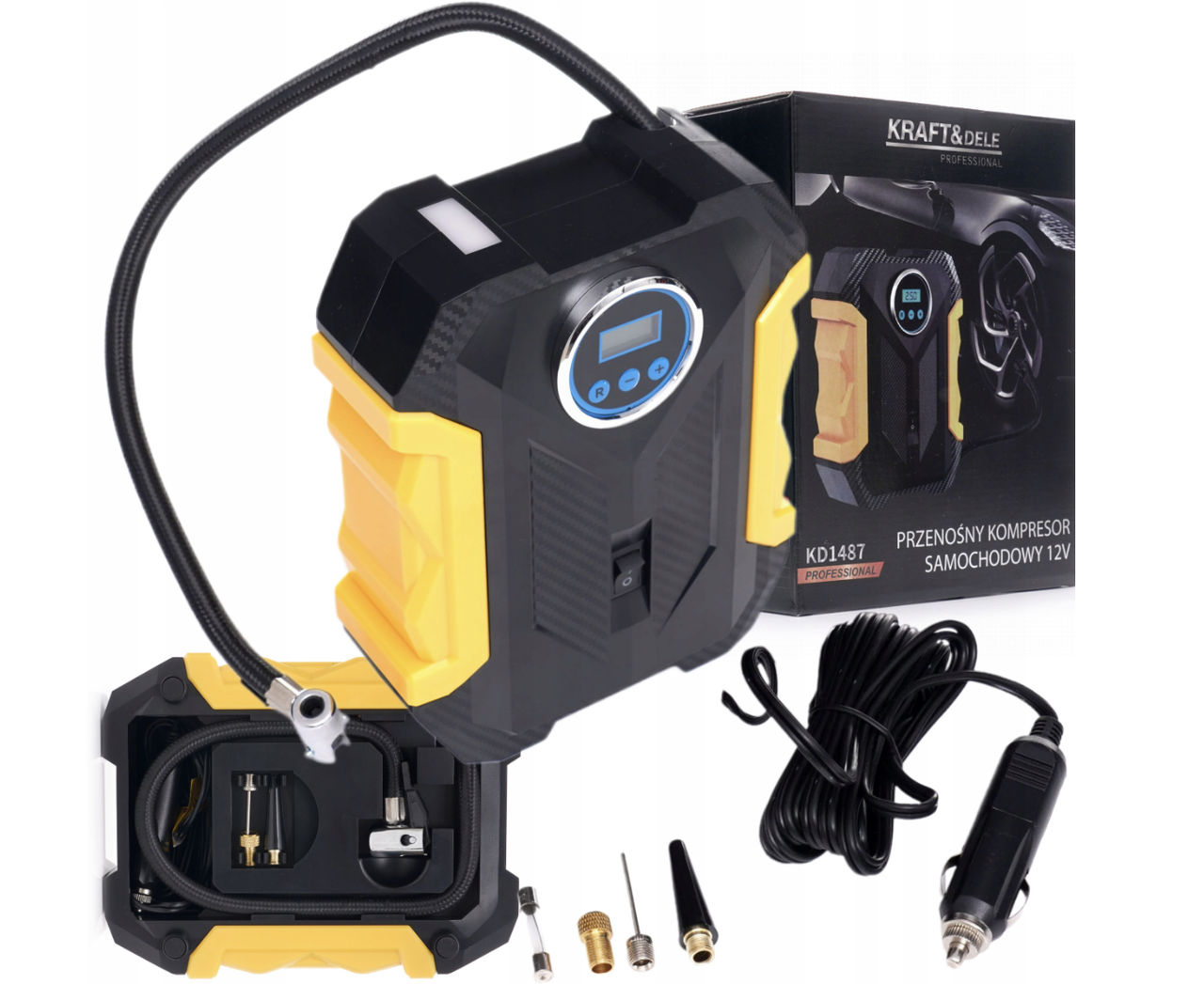 Компресор автомобільний 12 В KD1487 Kraft&Delе