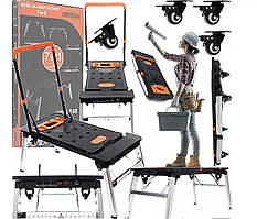 Багатофункціональний верстак-візок Kraft & Dele KD 10748  7 в 1 з розетками