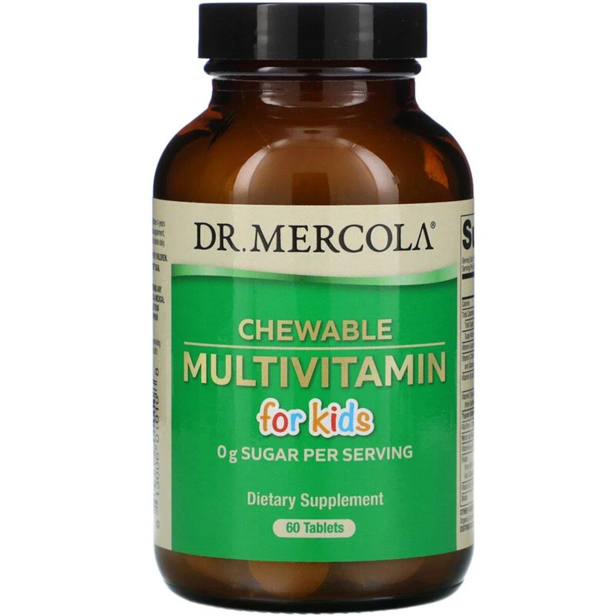 Мультивітаміни для дітей, Chewable Multivitamin for Kids, Dr. Mercola, 60 жувальних таблеток, фото 1
