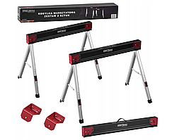 Будівельні козли-опори Kraft&Dele KD11875, складні підставки для майстерні, 2 шт., навантаження до 500 кг