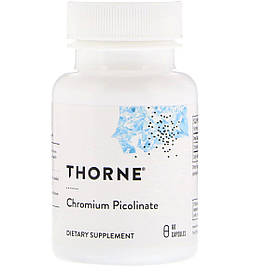 Хром Піколінат 500 мкг, Chromium Picolinate, Thorne, 60 капсул