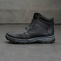 Чоловічі зимові черевики з шкіри з прошитою підошвою, фото 3