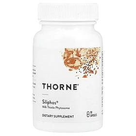 Екстракт розторопші, Siliphos, Milk Thistle Phytosome, Thorne, 90 капсул