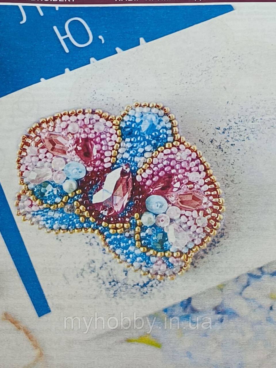 Набір для вишивання броши Орхідея, фото 1