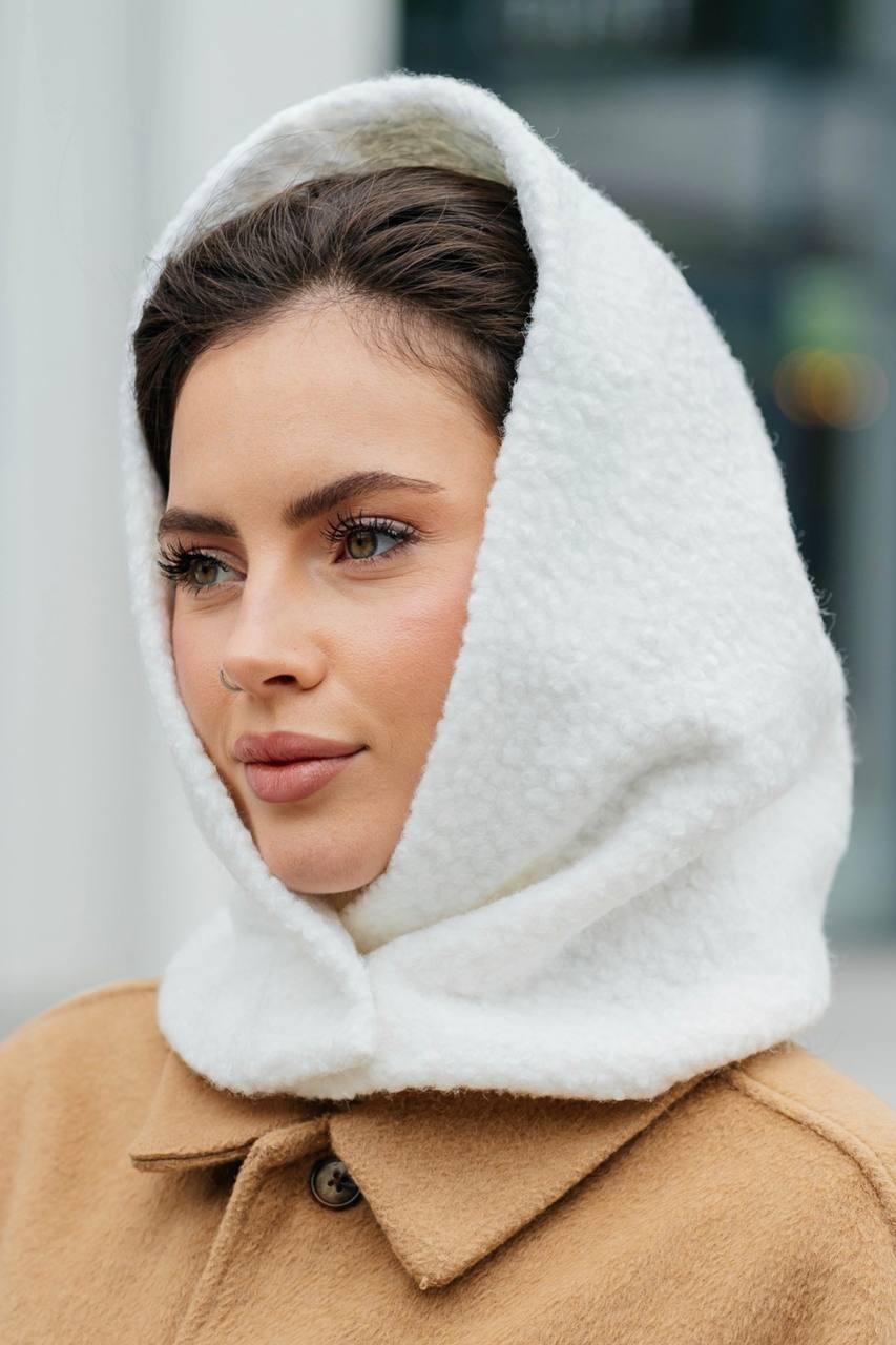 Капюшон букле колір білий