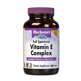 Комплекс Вітаміну E, Vitamin E Complex, Bluebonnet Nutrition, 60 капсул