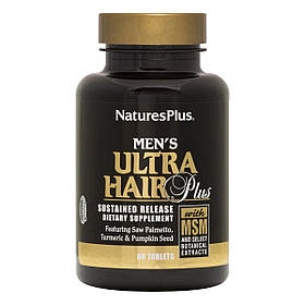 Комплекс для Зростання Оздоровлення Волосся для Чоловіків, Ultra Hair, Natures Plus, 60 таблеток