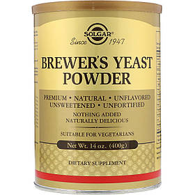 Пивні Дріжджі в порошку Solgar, Brewer's Yeast Powder, 400 гр
