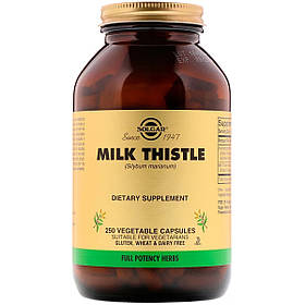 Розторопша, Milk Thistle, Solgar, 250 вегетаріанських капсул