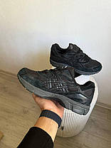 Asics Gel NYC Gore-Tex Black Термо чоловічі кросівки Асікс Гель Нук чорні з білим лого замша шкіра текстиль Горе Тех осінь зима, фото 3