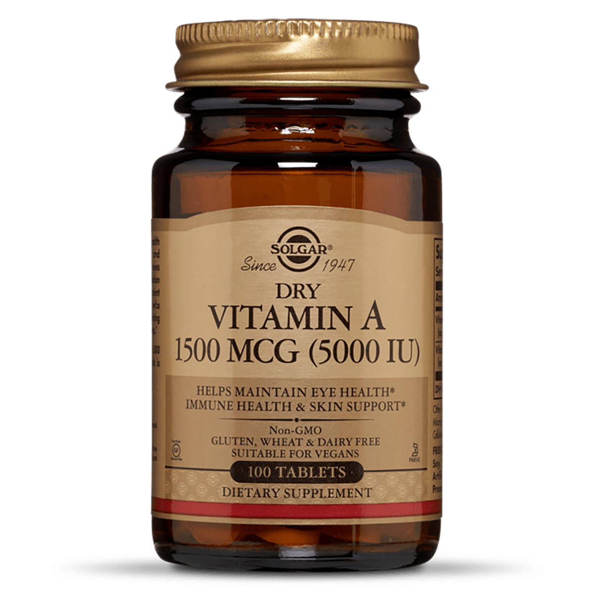 Вітамін А 1500 мкг, Solgar, 100 таблеток, фото 1