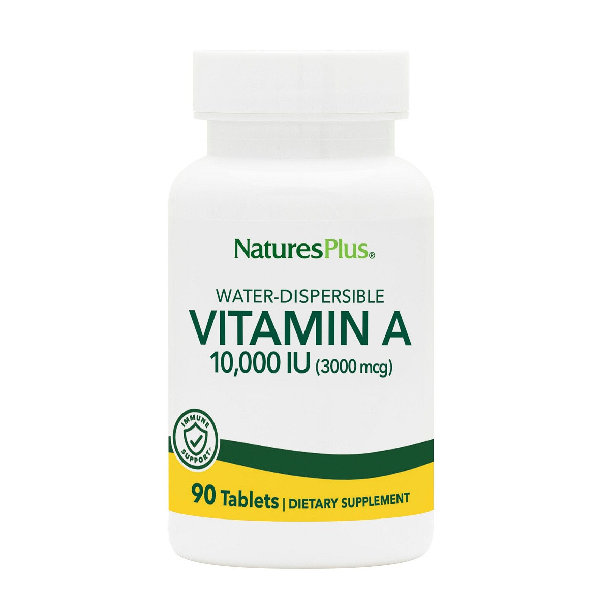 Вітамін А, Vitamin A, Natures Plus, 10,000 МЕ, 90 таблеток, фото 1