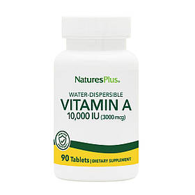 Вітамін А, Vitamin A, Natures Plus, 10,000 МЕ, 90 таблеток