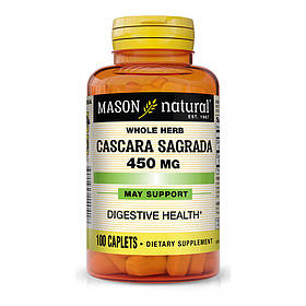 Каскара Саграда, 450 мг, Cascara Sagrada, Mason Natural, 100 каплет