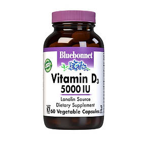 Вiтамiн D3 5000IU, Bluebonnet Nutrition, 60 вегетаріанських капсул