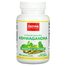 Ашваганда, Ashwagandha, Jarrow Formulas, 120 вегетаріанських капсул