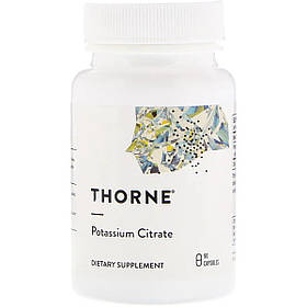 Калій Цитрат, Potassium Citrate, Thorne, 90 капсул