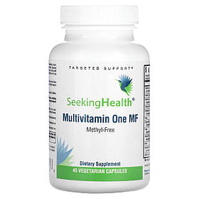 Мультивітаміни без метилу, Multivitamin One MF, Seeking Health, 45 вегетаріанських капсул