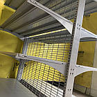 Острівні високі торгові стелажі 2000x1250 з металевими посиленими полицями та гратчастою стінкою MODERN Columb, фото 5