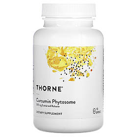 Фітосоми Куркуміну, 500 мг, Curcumin Phytosome, Thorne, 120 капсул