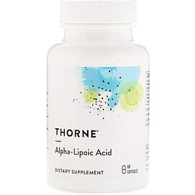 Альфа-Ліпоєва Кислота, Alpha-Lipoic-Acid, Thorne, 60 капсул