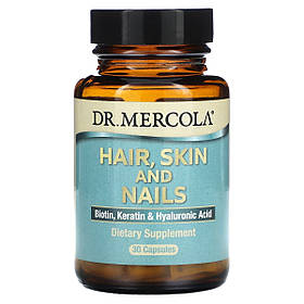 Здоров'я волосся, шкіри та нігтів, Hair, Skin and Nails, Dr. Mercola, 30 капсул