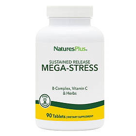 Супер Сильний Комплекс від Стресу, Mega-Stress, Natures Plus, 90 таблеток
