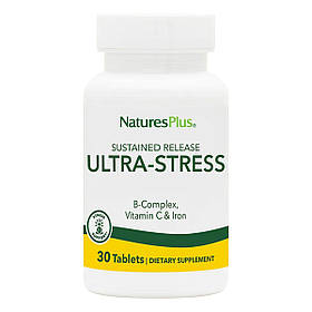 Комплекс для Подолання Стресу з Залізом, Ultra Stress, Natures Plus, 30 таблеток
