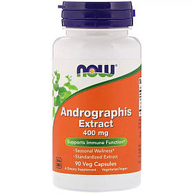 Екстракт Андрографіса 400мг, Now Foods, Andrographis Extract, 90 капсул