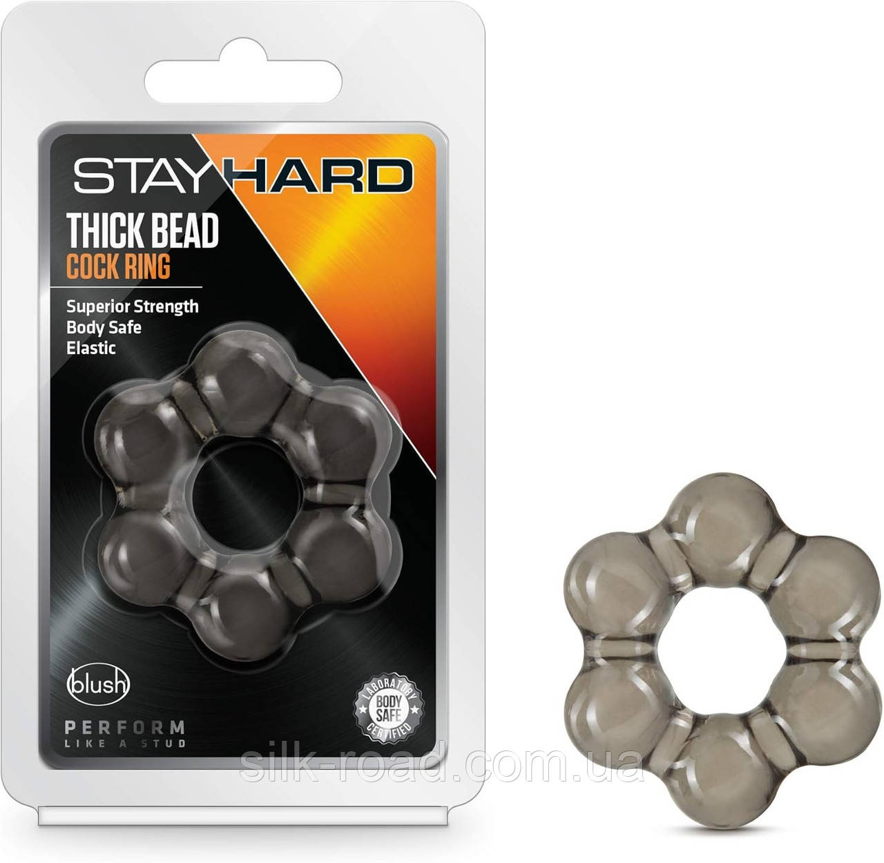 Кільце ерекційне у формі квітки Blush Stay Hard чорне