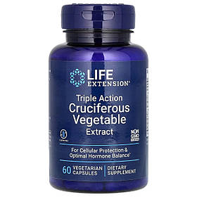 Екстракт хрестоцвітих потрійної дії, Triple Action Cruciferous Vegetable Extract, Life Extension, 60 вегетаріанських капсул