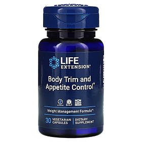 Стройність тіла та контроль апетиту, Body Trim and Appetite Control, Life Extension, 30 вегетаріанських капсул
