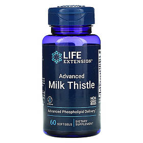 Силімарин (Расторопша), European Milk Thistle, Life Extension, 60 желатинових капсул