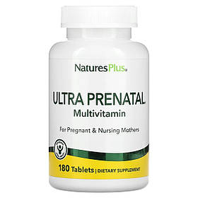 Мультивітаміни Ультрапренатальні, Ultra Prenatal Multivitamin, Natures Plus, 180 таблеток
