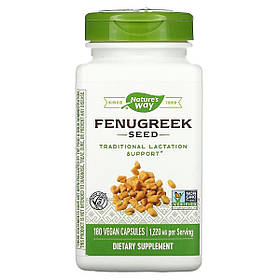 Пажитник, Fenugreek Seed, Nature's Way, 610 мг, 180 капсул